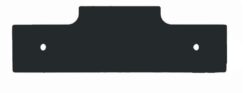 Western 63508 MVP Fisher EZ V Rubber Center Edge - Aftermarket