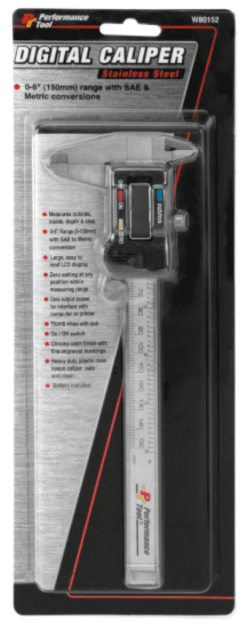 Alternative view of Performance Tool W80152 Digital Caliper 0-6" (150mm)