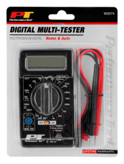 Alternative view of Performance Tool W2974 Digital Multi-Meter Tester