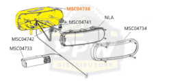 MSC04738 Boss Headlight Housing Passenger Side 2002 - 2017 - OEM - Image 2