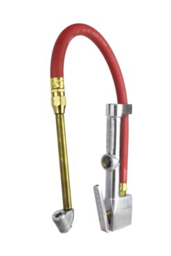 S-506 Original Dual Head Chuck Tire Inflator Gauge - 15" Hose
