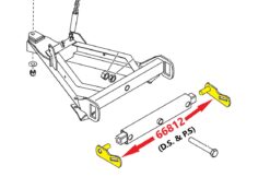 66812 Aftermarket Pivot Pin Kit Ultramount, Driver and Passenger Side - Aftermarket - Image 2