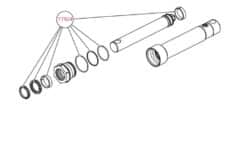 Western 77924 Fisher 1-3/4" Lift Cylinder Seal Kit - OEM