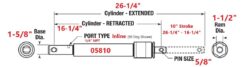 Alternative view of Meyer 05810 Angle Cylinder 1-1/2" X 10" - Aftermarket