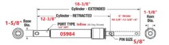 05984 Meyer Lift Cylinder 1-1/2" X 6" - Aftermarket - Image 2