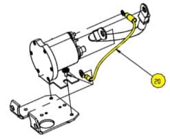 05027 Meyer Home Plow Motor Solenoid Ground Wire - OEM - Image 2