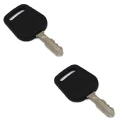 11219 Universal Molded Plastic Covered Ignition Key, Pair - Aftermarket