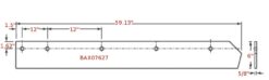 BAX07627 Boss 10 Ft V Plow Cutting Edge Half - Aftermarket - Image 2