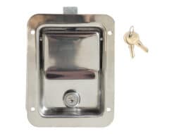 Buyers L3885 Stainless Steel Single Point Locking Paddle Latch, Thru Hole Mount