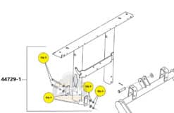 44729-1 Western Upper Lift Frame Fastener Kit - OEM - Image 2