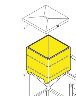 Meyer 36425 Mini-Spreader Hopper Black OEM
