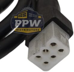 Alternative view of Western 61845 Fisher 8695K Straight Blade 6-Pin Controller Cord Extension (White Plug), 4 Ft.
