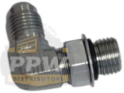 Western 77929 Fisher 90° Elbow Fitting (-6 O-Ring / MJIC) with Screen OEM
