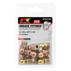 Performance Tool W54243 10 pk. 1/8 NPT 90 Deg. Grease Fitting
